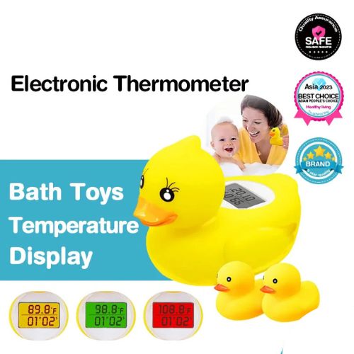 Termómetro Digital de Banho Dr.isla – Formato de Pato, Com Alarme LED e Temporizador