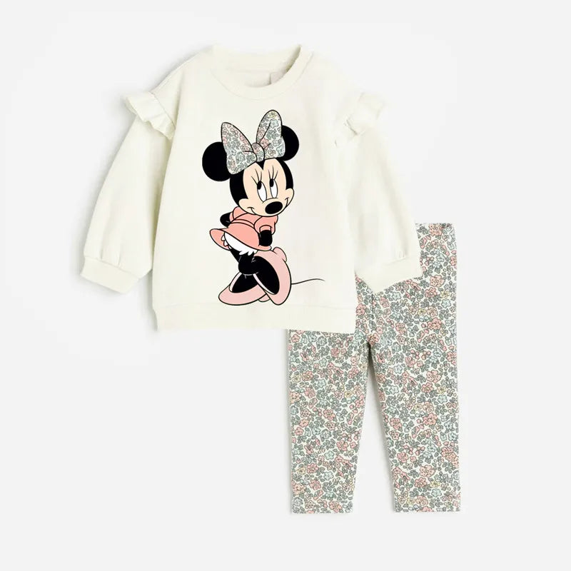 Conjunto Infantil Minnie Mouse – Moletom + Calça para Menina