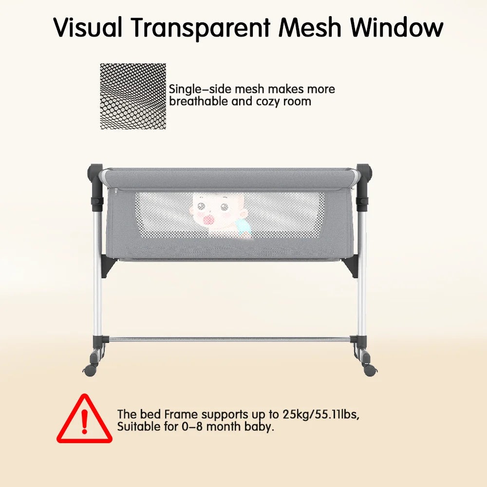 UBRAVOO Berço Multifuncional – Cama de Bebé Balanço Portátil com Colchão para 0-24 Meses 🌙