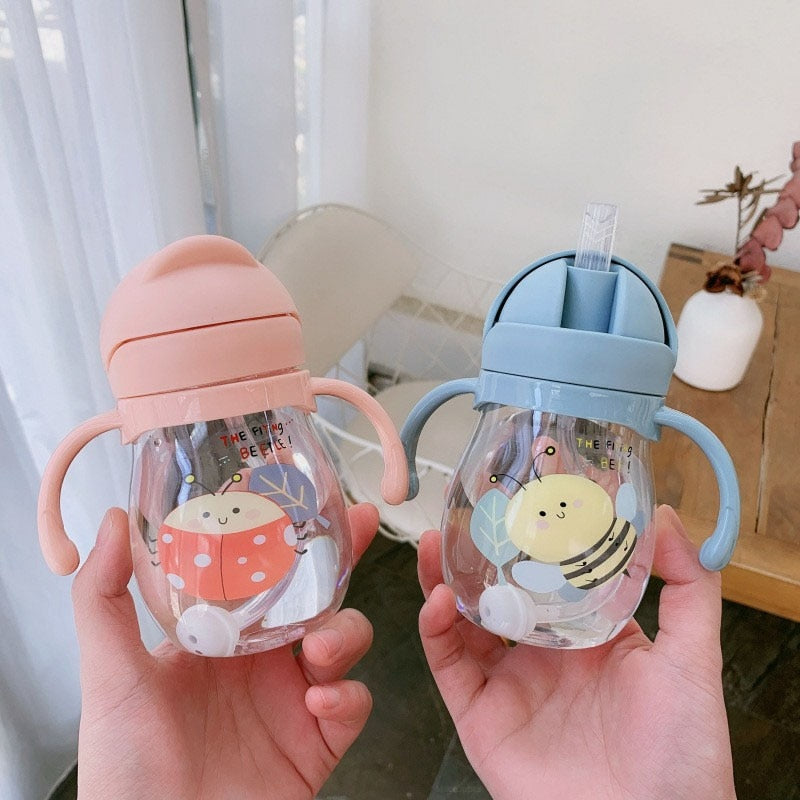 350ml Baby Drinking Bottles With Straw